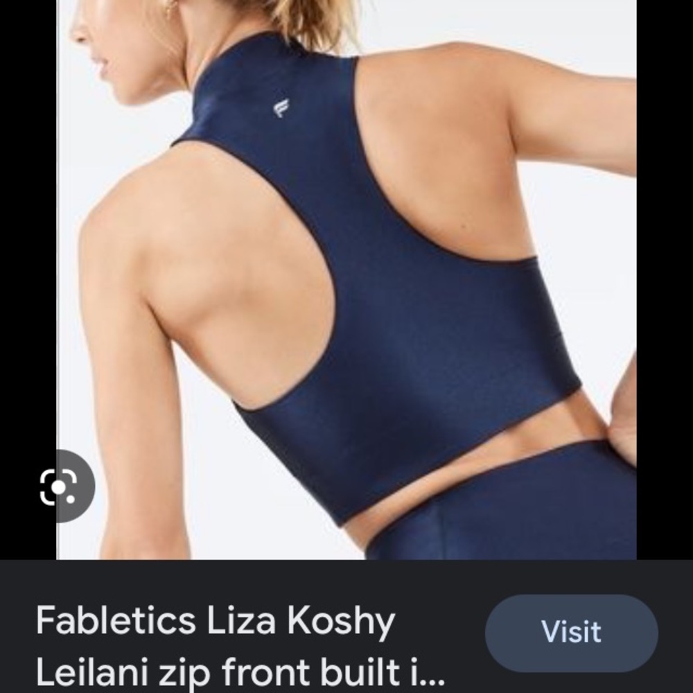 Bra cover or crop top or sports bra - versatile. Never worn. Liza Koshy